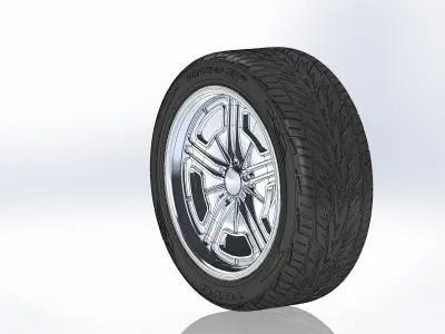 Custom wheels Budnik Murok IV for your scale model 3D print model