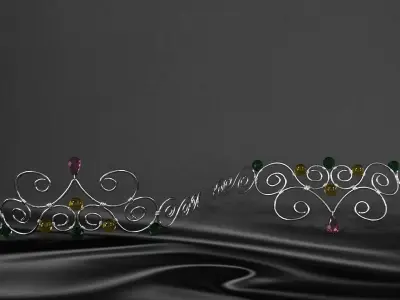 Ferronnier mannequin head with crown 3D model