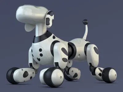 Zoomer Robot Dog Dalmatian 3D model