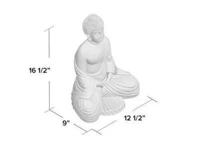 Budha Scuplture Decor 3D model