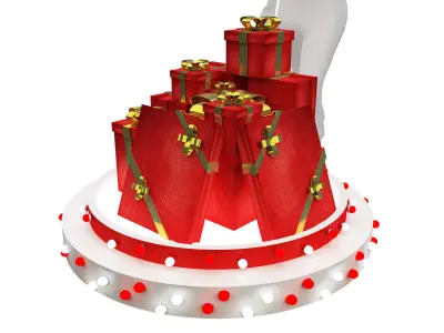 Christmas Gift Event Stand a340  3D model