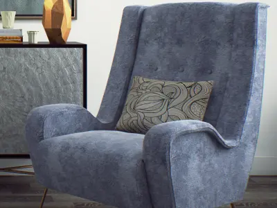 Decoratiw - 4 chair 3D model