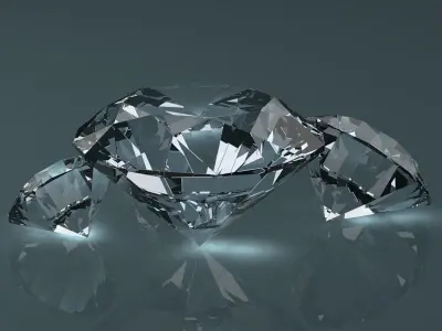 Diamonds three 3D model