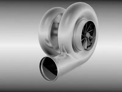 Turbocharger 3D model