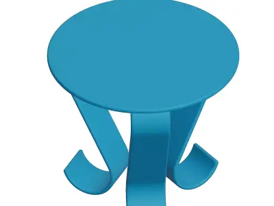 Plastic Premium Round Table Toy 3D model