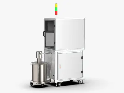 Automatic Riveting and Brushin machine  Low-poly 3D model