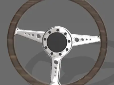 Porsche style steering wheel for scale autos 1 24  3D print model