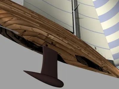 Sailboat design Free 3D model