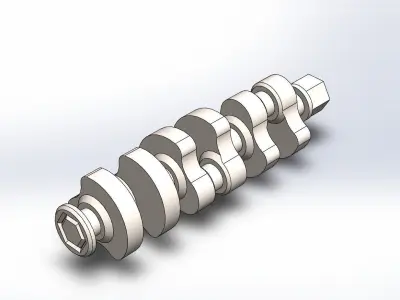 Three-Cylinder Engine 3D print model