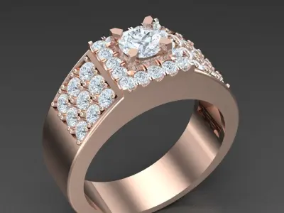 Luxury Men Rings Designs 4MR067 3D print model