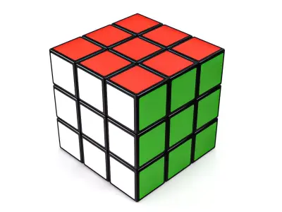 Rubiks Low-poly 3D model