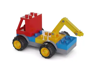 Cars and action games Building Vehicle Set 3D model