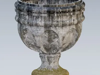 Garden urn planter17 3D model