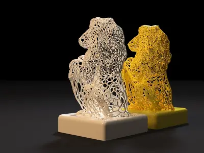 Figurine lion 3D print model