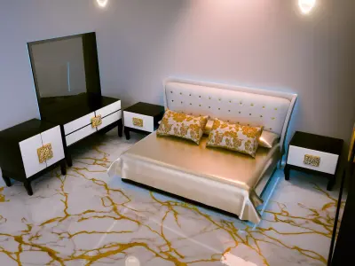 Luxury Modern Bedroom - 3D Interior Model 3D model