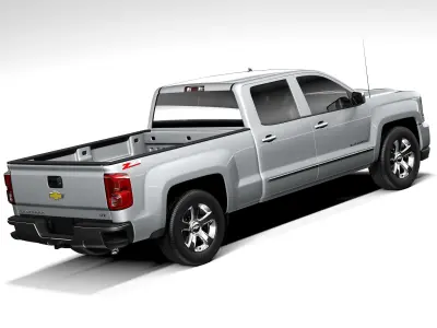 Chevrolet Silverado Z71 Double Cab 2015 3D model