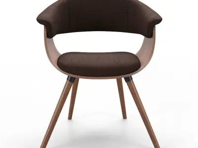 Kare Armchair Monaco Schoko 3D model