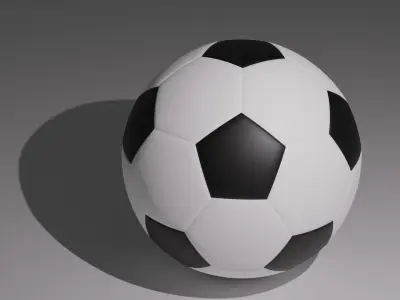 Soccer Ball - low poly - game ready Low-poly 3D model