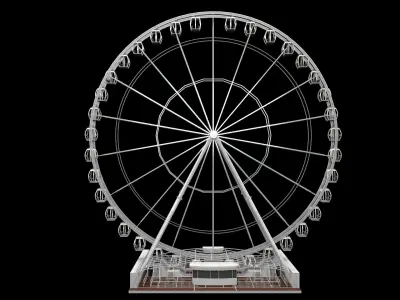 Ferris Wheel Vray 3D model