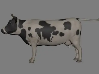 Cow Animated VFX Grace Low-poly Low-poly 3D model