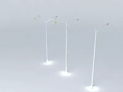 Highway street light poles Free 3D model