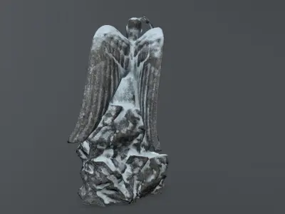 woman statue 2  Low-poly 3D model purchase