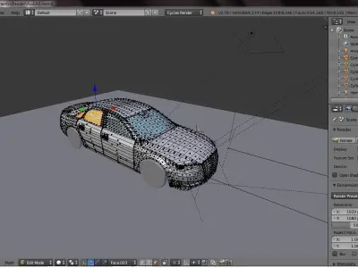 Audi A8 2011 Low-poly 3D model