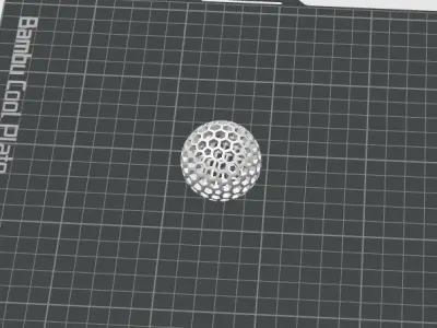AIRLESS TABLE TENNIS BALL - PING PONG - STL - 3MF WITH SUPPORT 3D print model