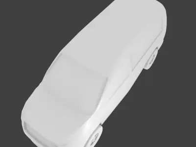 Simple Car Free low-poly 3D model
