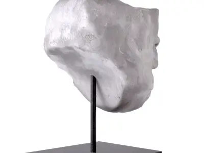 Roman Marble Head Fragment 3D model