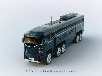 THE PASSENGER BUS 3D model