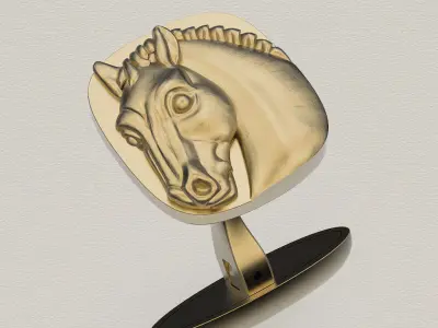 CuffLinks Horse 3D print model