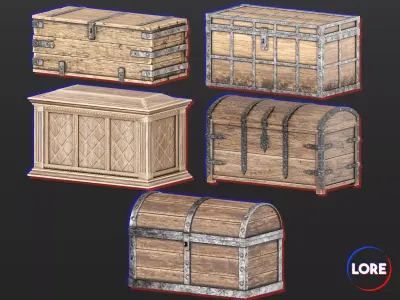 Medieval Collection Furniture Chests Pack