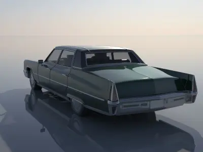 Cadillac FLeetwood Brougham 1970 3D print model