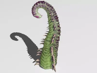 Worm tentacle 3D model