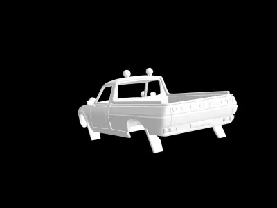 Peugeot 504 pickup rally 3D print model