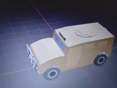 off-road vehicle Low-poly 3D model by timofej-yakimow