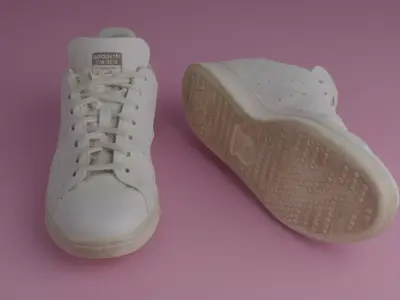 Photo scanned adidas shoes 3D model