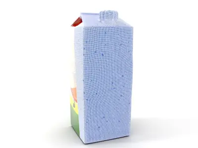 Juice Carton Character Model Pack Low-poly 3D model