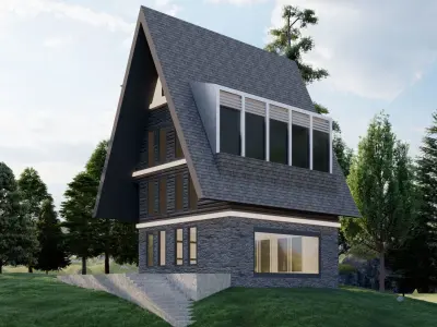 Mountain house 3D model