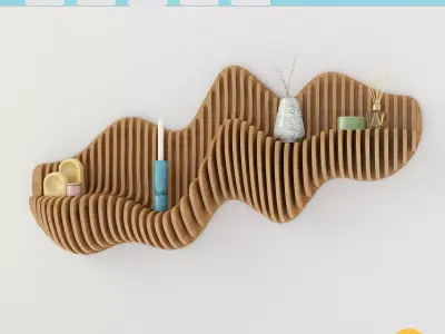 Parametric shelf 3D model