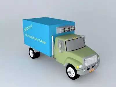 frozen products truck Free 3D model