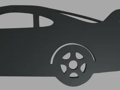 Toyota Supra Mk4 Key Ring 3D print model