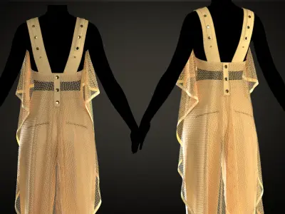 Set of top and pants 3D model