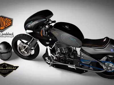 Motorcycle modified  sport 3D model