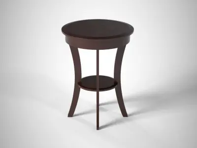 Sasha Accent Table lacquered Low-poly 3D model