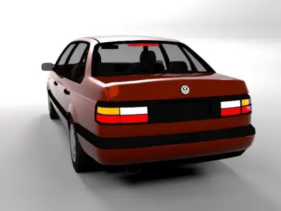 VW VOLKSWAGEN PASSAT B3 LOWPOLY Low-poly 3D model