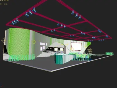 Exhibition - Area -40X15-3DMAX2009-010 3D model