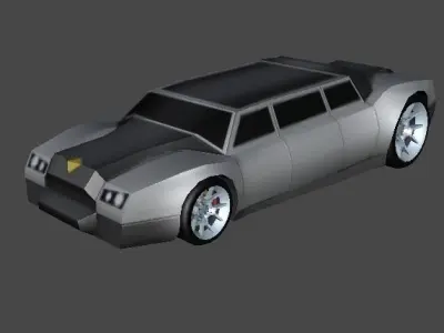 LIMOUSINE  Low-poly 3D model