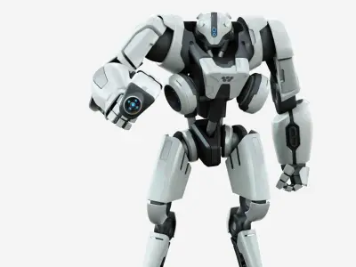 BATTLE DROID SYRIOS-D Rigged for Unreal Engine - Unity - MIXAMO 3D model